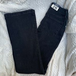 BNWT Gap Faded Black Flare High Rise Jeans